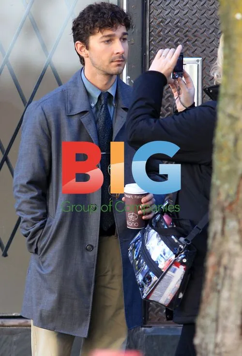 Shia LaBeouf on set of 'The Company You Keep'