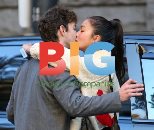 Shia LaBeouf and Karolyn Pho kiss goodbye in Gastown, Vancouver
