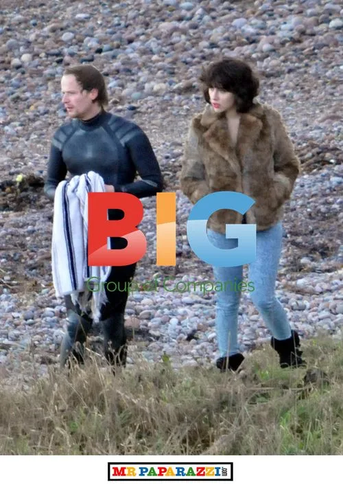 Scarlett Johansson filming 'Under the Skin' in Scotland