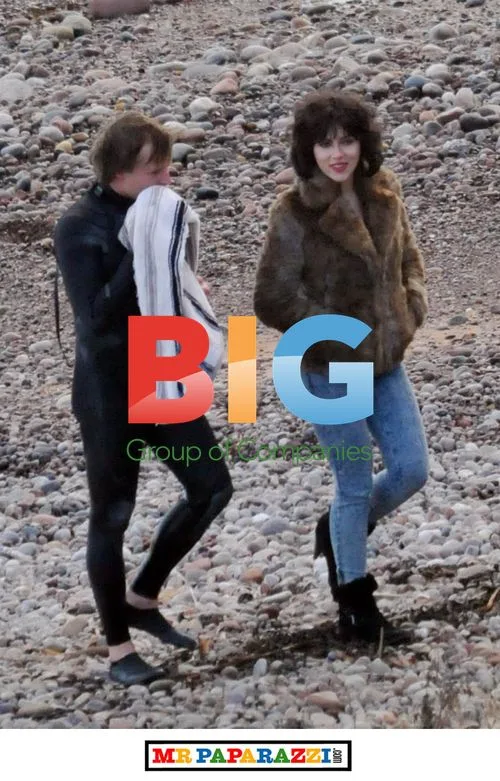 Scarlett Johansson filming 'Under the Skin' in Scotland