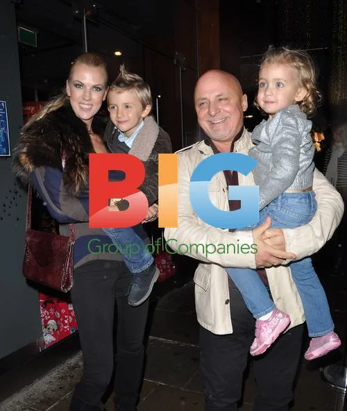Celebrities leave Disney store in London