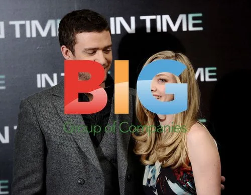 Justin Timberlake and Amanda Seyfried at 'In Time' Launch