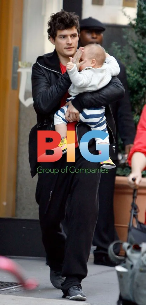 Orlando Bloom and Son Flynn