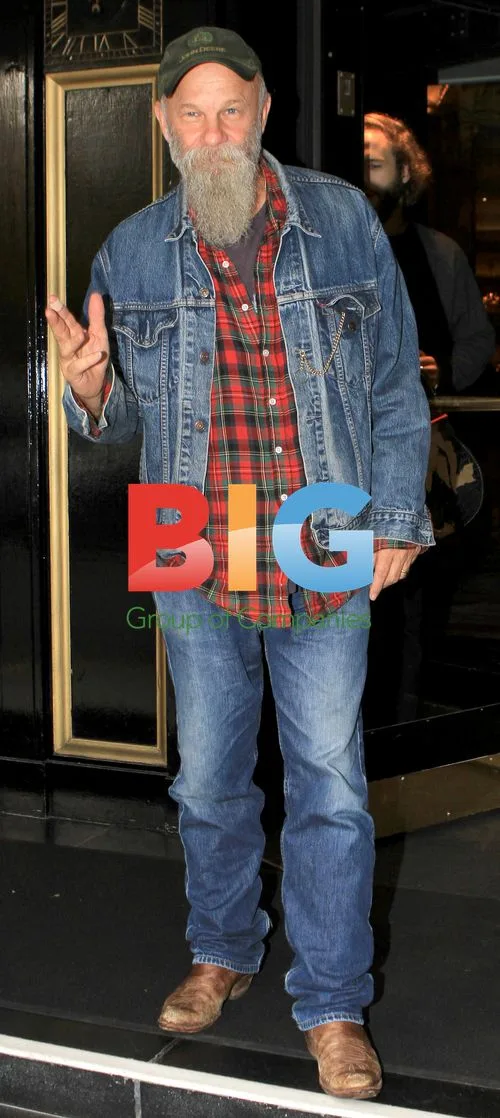 Blues Singer Seasick Steve Leaving Hotel in London