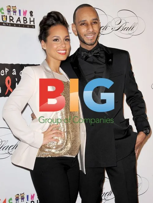 Alicia Keys and Swizz Beatz at Keep A Child Alive Black Ball