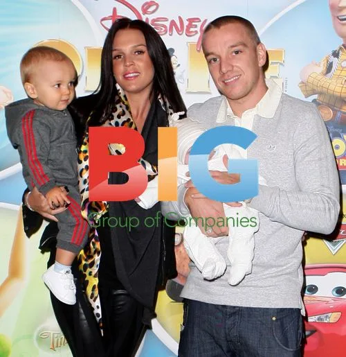 Danielle Lloyd, Jamie O'Hara and Children at Disney on Ice Event