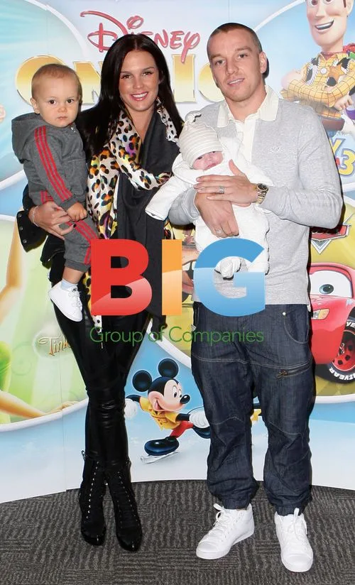 Danielle Lloyd, Jamie O'Hara and Colin Doyle at Disney On Ice