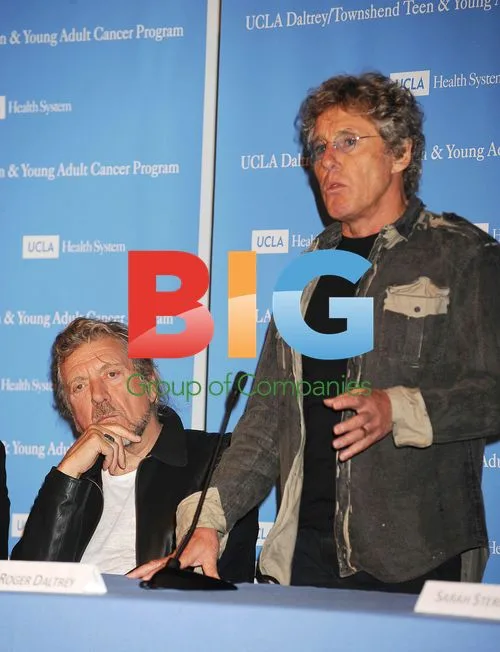 Robert Plant and Roger Daltrey at Cancer Program Dedication