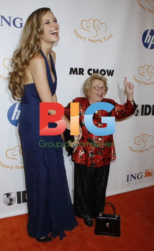 Petra Nemcova and Dr. Ruth at Charity Benefit