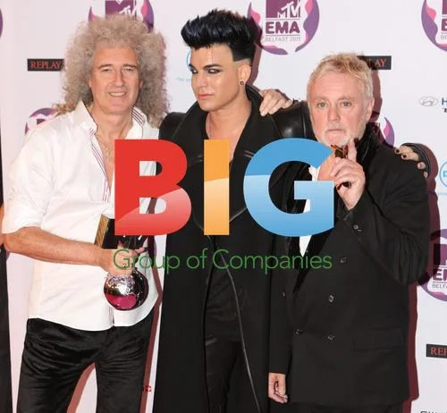Adam Lambert, Roger Taylor, Brian May at 2011 MTV EMAs