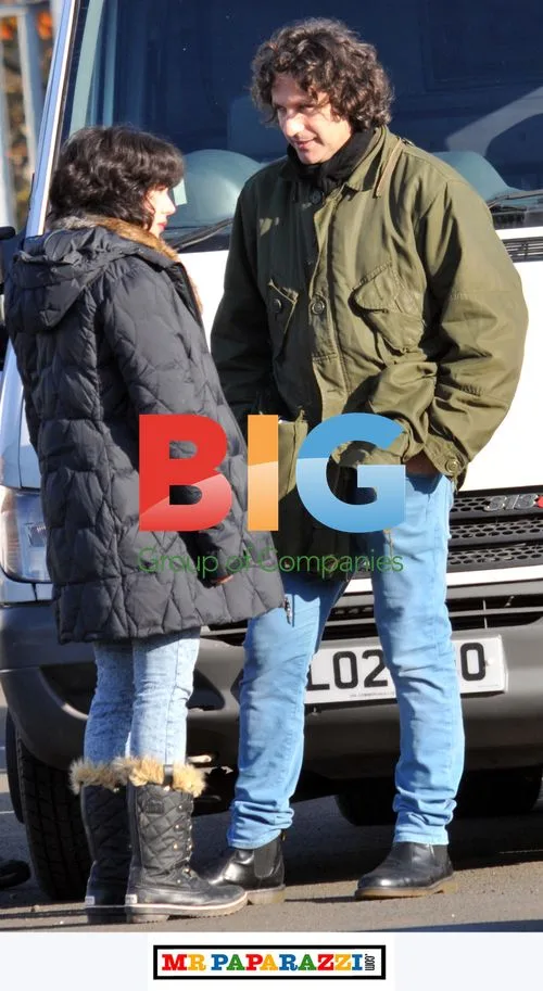 Scarlett Johansson on set in Glasgow