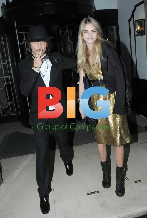 Cara Delevigne and Matthew Williamson at Harper's Bazaar Awards 2011