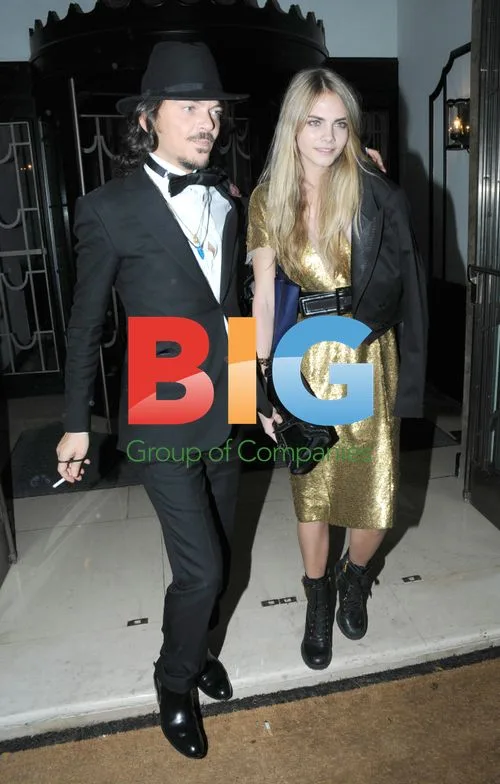 Cara Delevigne and Matthew Williamson at Harper's Bazaar Awards