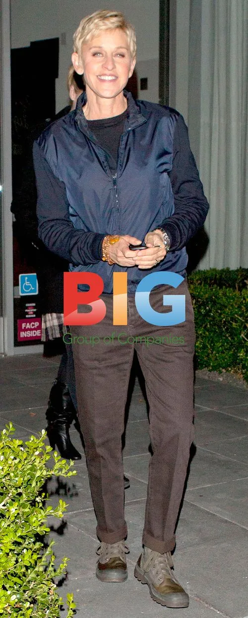 Ellen DeGeneres and Portia De Rossi in LA