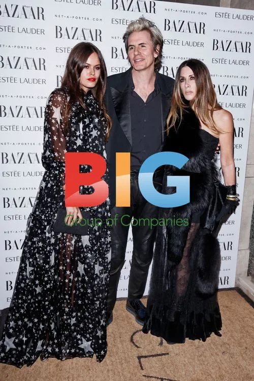 Gela Nash Taylor, John Taylor and Atlanta de Cadenet Taylor at Harper's Bazaar Awards