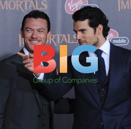 Luke Evans and Henry Cavill at 'Immortals' Premiere