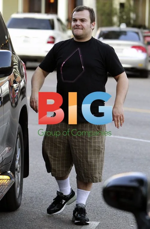Jack Black with son in Beverly Hills