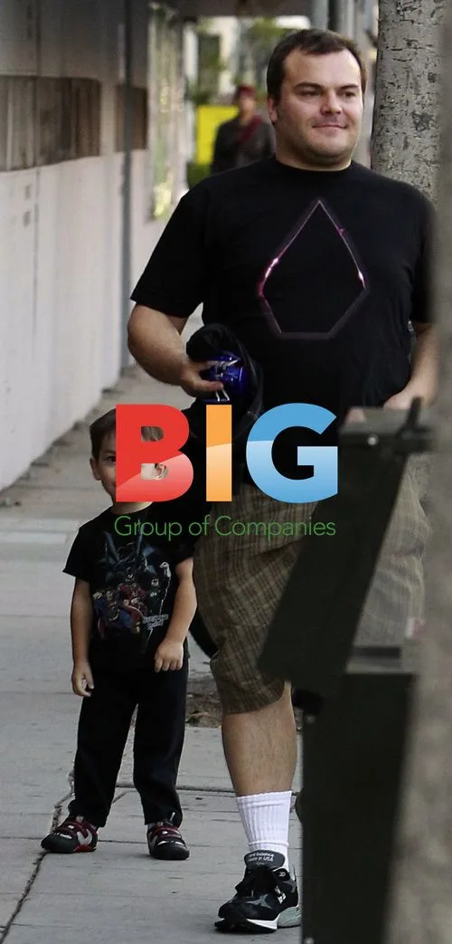 Jack Black with son Thomas in Beverly Hills