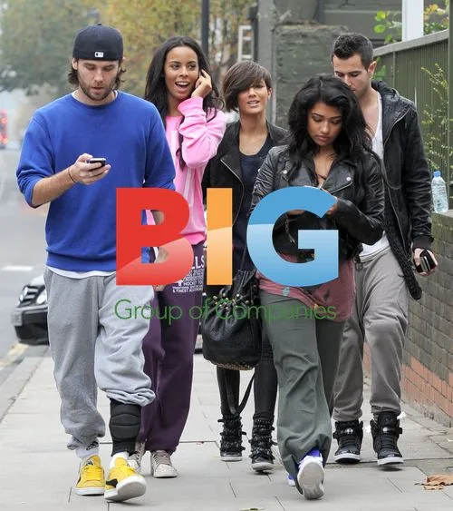 The Saturdays leaving rehearsals