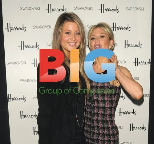 Holly Valance and Hoffit Golan at Swarovski event