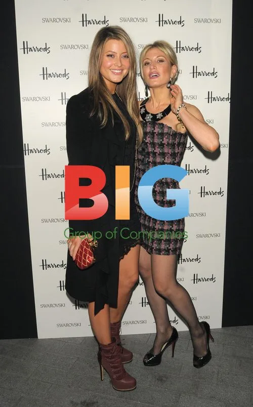 Holly Valance and Hoffit Golan at Harrods