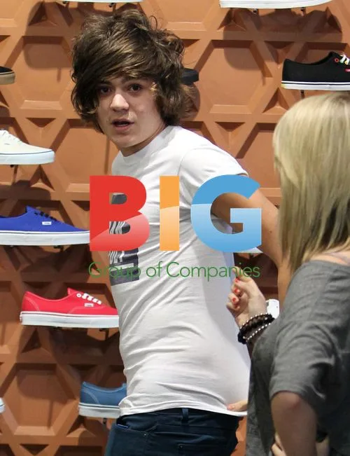 Frankie Cocozza Shops for Trainers in Brighton