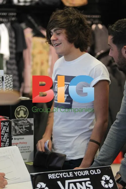 Frankie Cocozza Shops for Trainers in Brighton