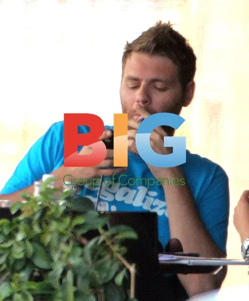 Brian McFadden and Vogue Williams in Sydney