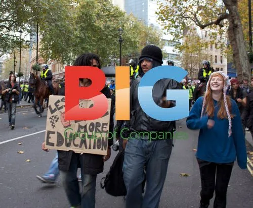 Students protest tuition fees in London