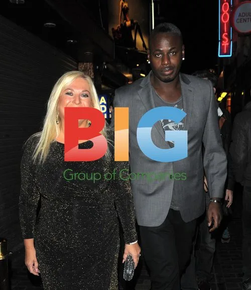 Vanessa Feltz and husband at The Box