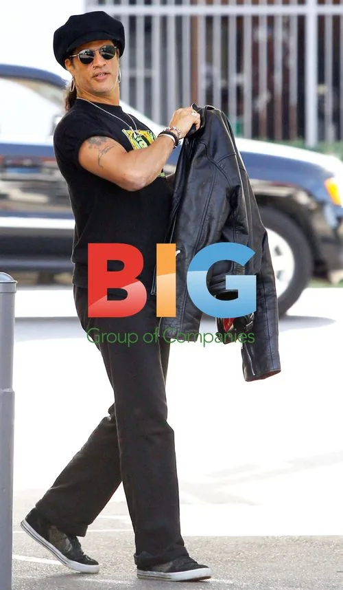 Slash and Clifton Collins Lunch in Sherman Oaks