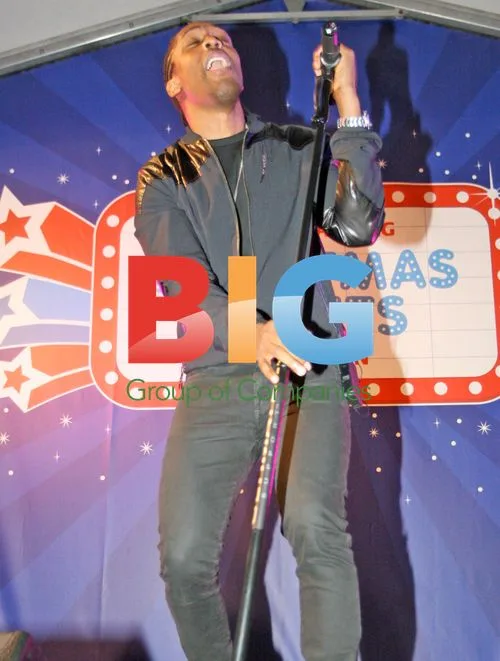 Singer Lemar at Christmas Lights Switch On