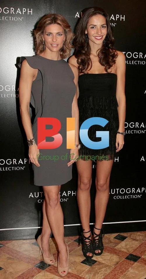 Martina Colombari and Laura Barriales at Hotel Boscolo Event