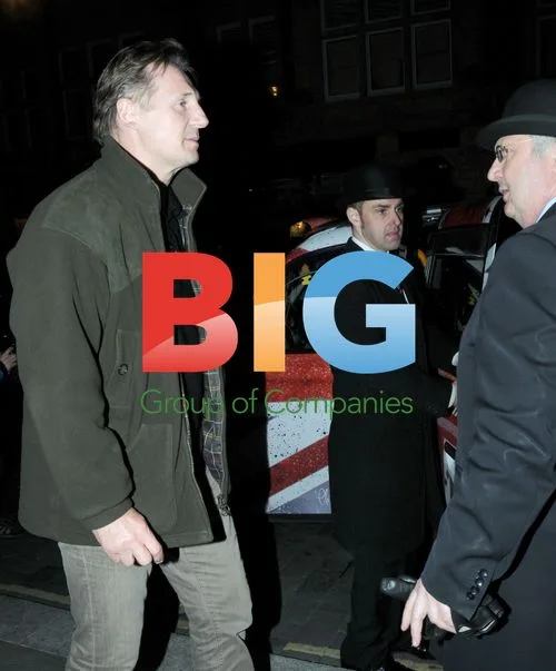 Liam Neeson Leaves Scotts in London