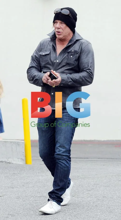 Mickey Rourke Grabs Lunch in LA