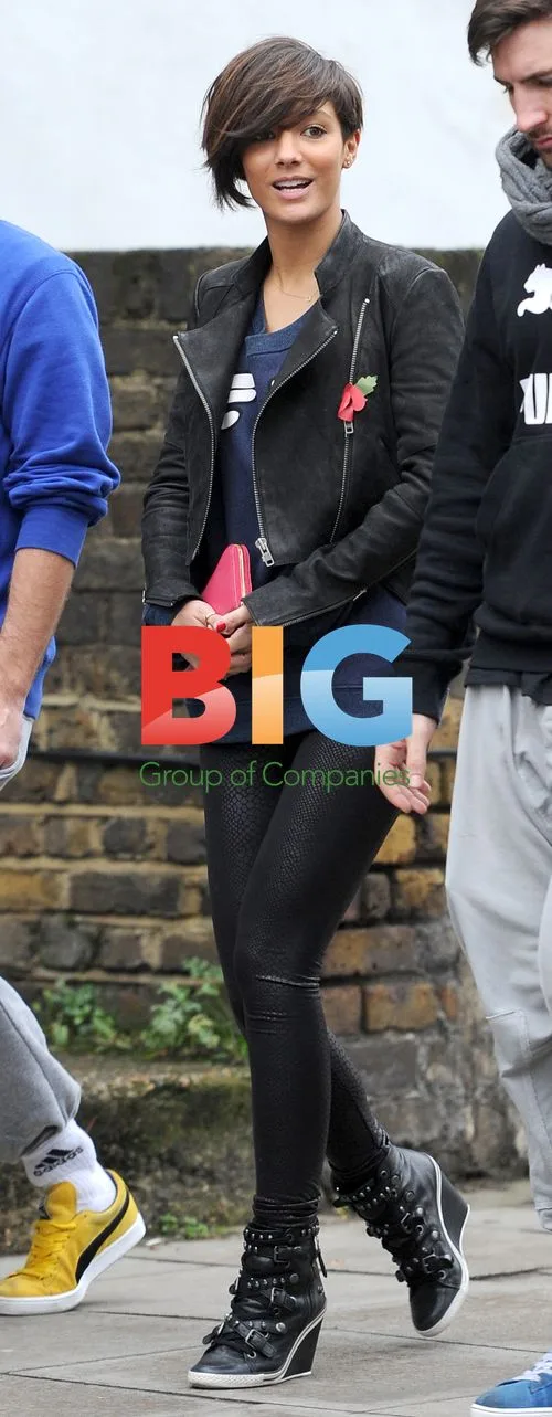 The Saturdays leaving rehearsals in London