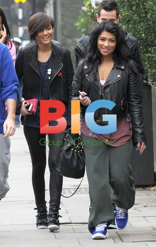 The Saturdays Leaving Rehearsals in London