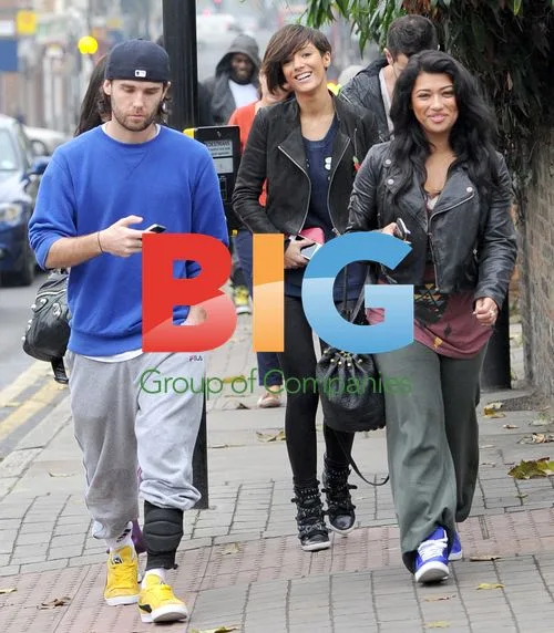 Girl group The Saturdays leaving rehearsals in London