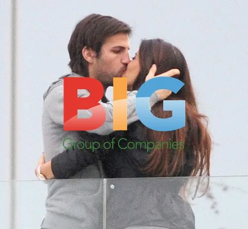 Cesc Fabregas and Daniela Semaan in Barcelona