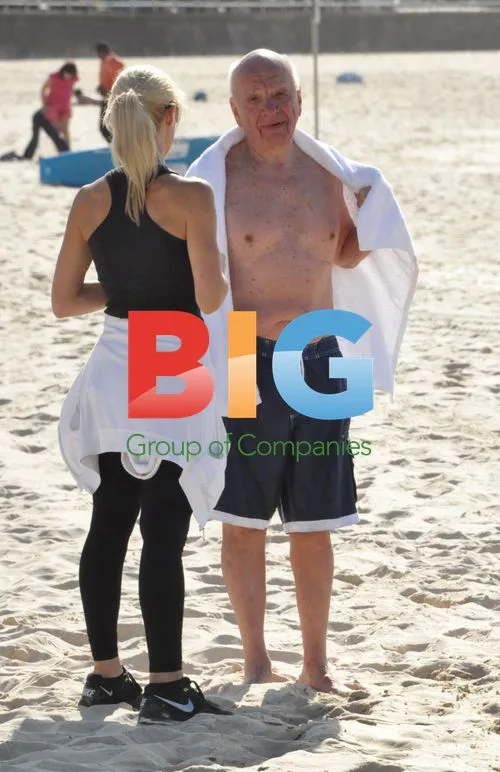 Rupert Murdoch Swimming at Bondi Beach