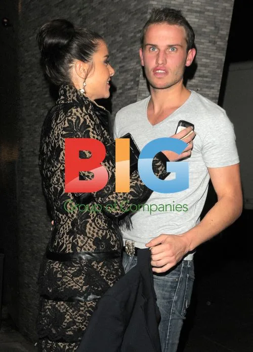 Imogen Thomas kisses boyfriend at event