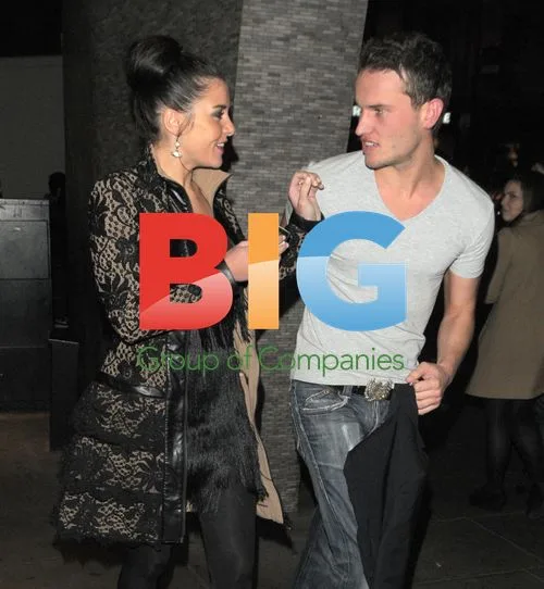Imogen Thomas kisses boyfriend at event