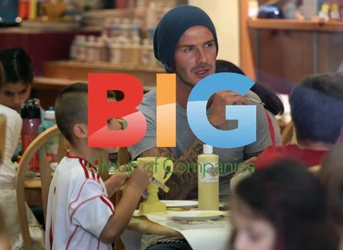 Beckham Family Paints Pottery