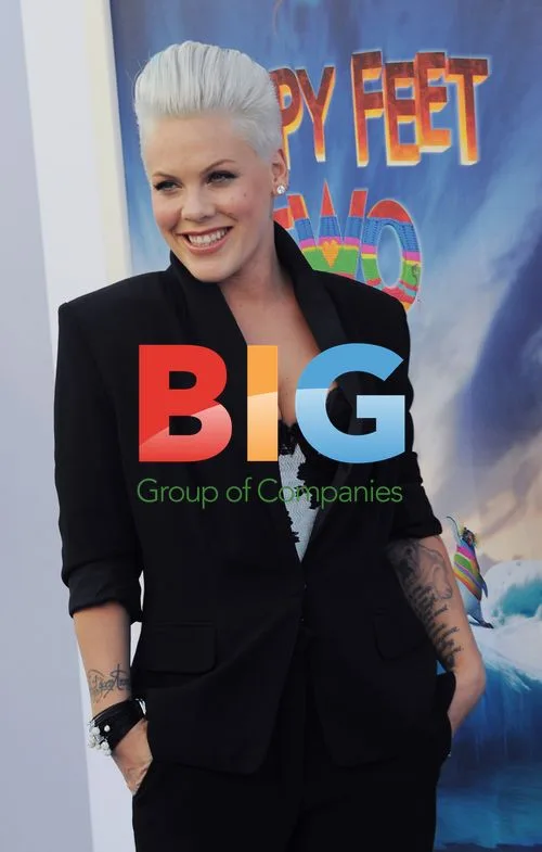 Pink attends "Happy Feet Two" premiere