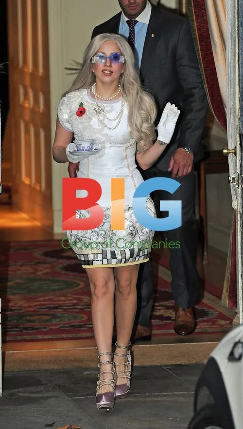 Lady Gaga Leaves London Hotel