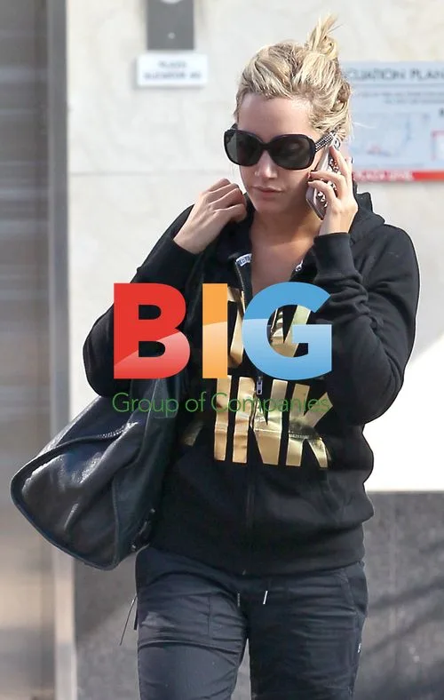 Ashley Tisdale leaving gym in Hollywood