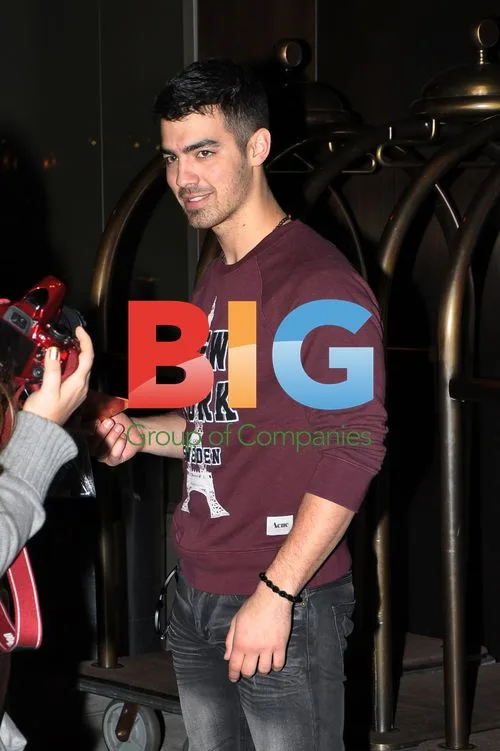 Joe Jonas Outside NYC Hotel