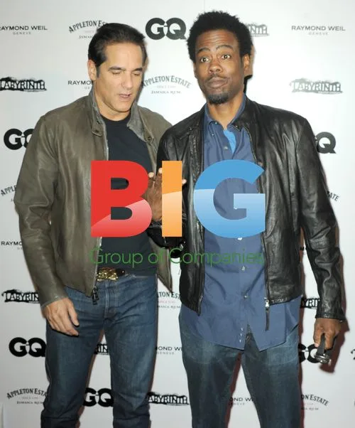 Yul Vazquez and Chris Rock at Celebrity Charades