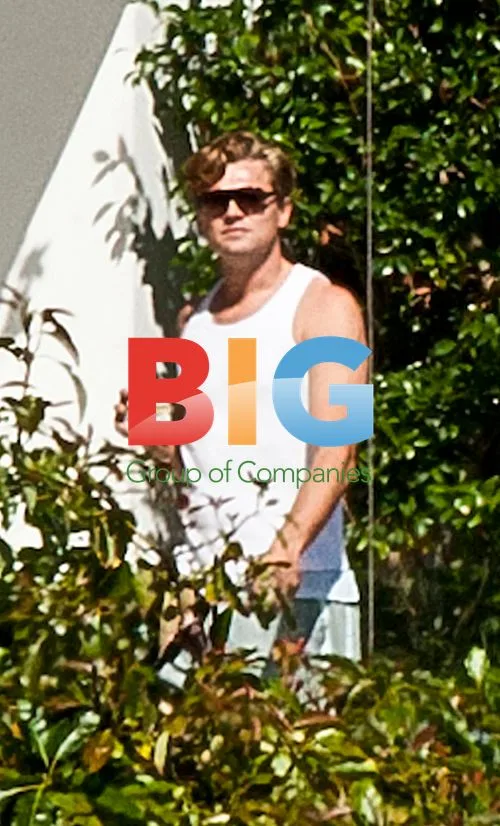 Leonardo DiCaprio with mystery blonde