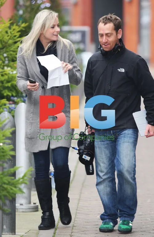 Pollyanna Woodward filming The Gadget Show